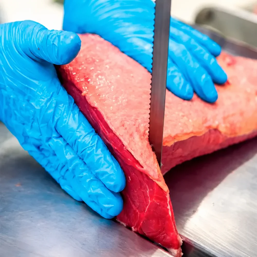 Aplicação de serra fita para carnes